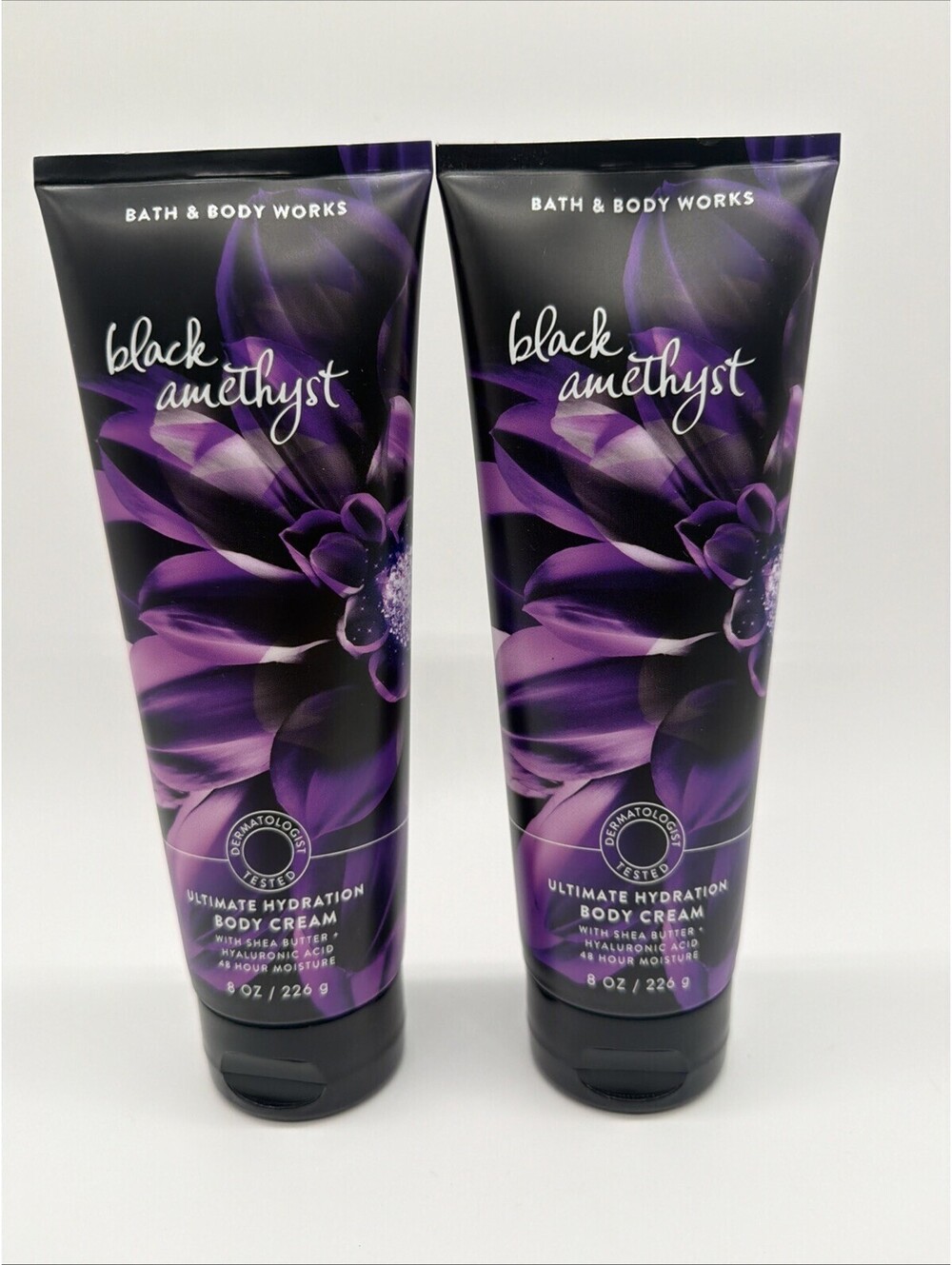 Bath & Body Works Black Amethyst Ultimate Hydration Body Cream 8 oz Set of 2